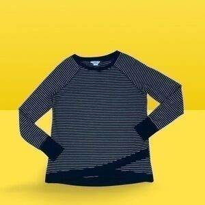 Danskin Striped Crewneck Sweater